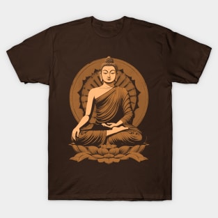 Gautama Buddha Meditations - Coffee T-Shirt